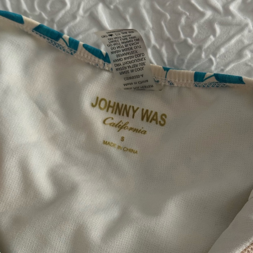 JOHNNY WAS Ellyo Twisted Halter One-Piece Swimsuit Small - Picture 4 of 9